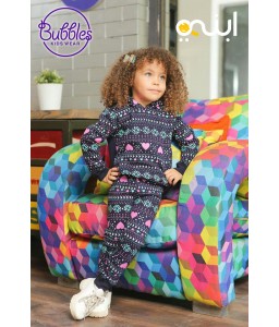 Winter pijama with distinctive colors for girls