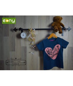 Girls' Tshirt with a distinctive pattern for a fun summer heart