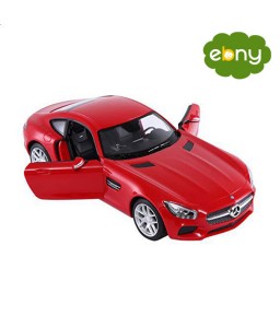 Mercedes red toy car with a practical control panel