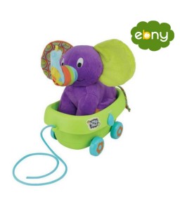 عربة جر الفيل الناعمة لطفلك الرضيع مليئة بالالحان